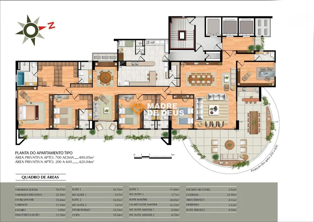 Apartamento, 4 quartos, 400 m² - Foto 3