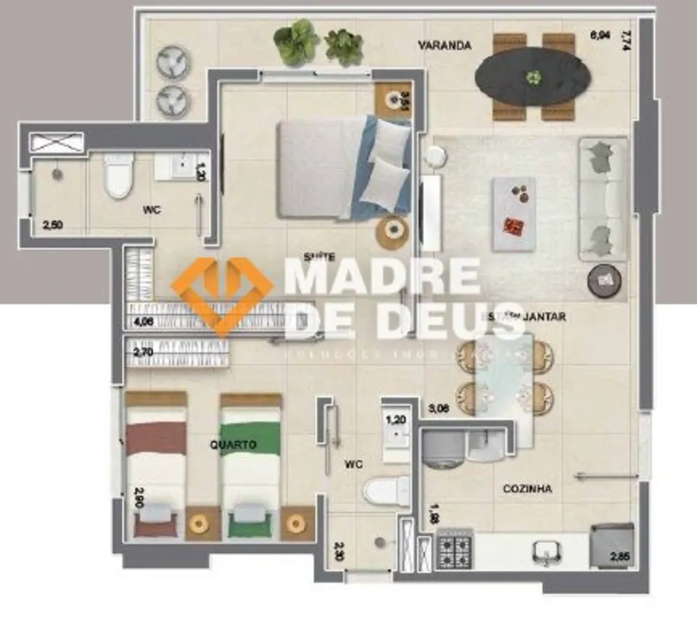Apartamento, 2 quartos, 54 m² - Foto 5