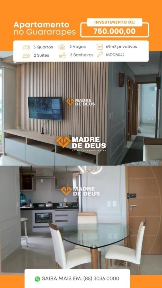 Apartamento, 3 quartos, 69 m² - Foto 2