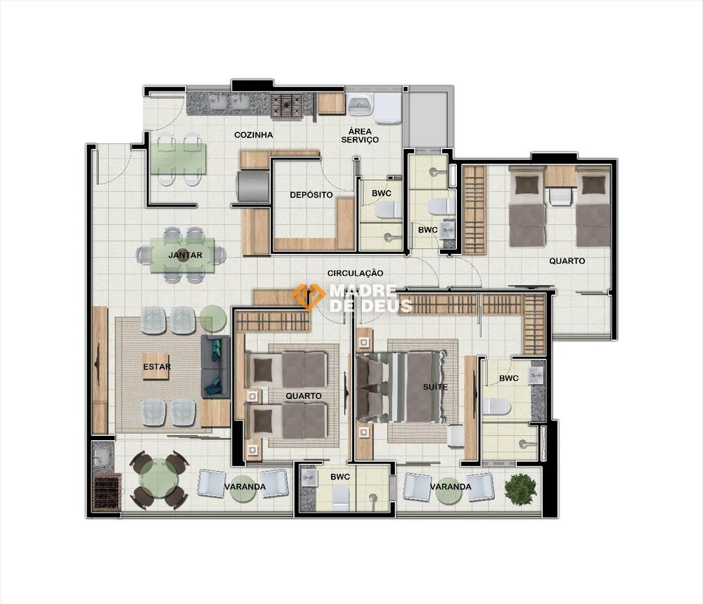 Apartamento, 3 quartos, 116 m² - Foto 3