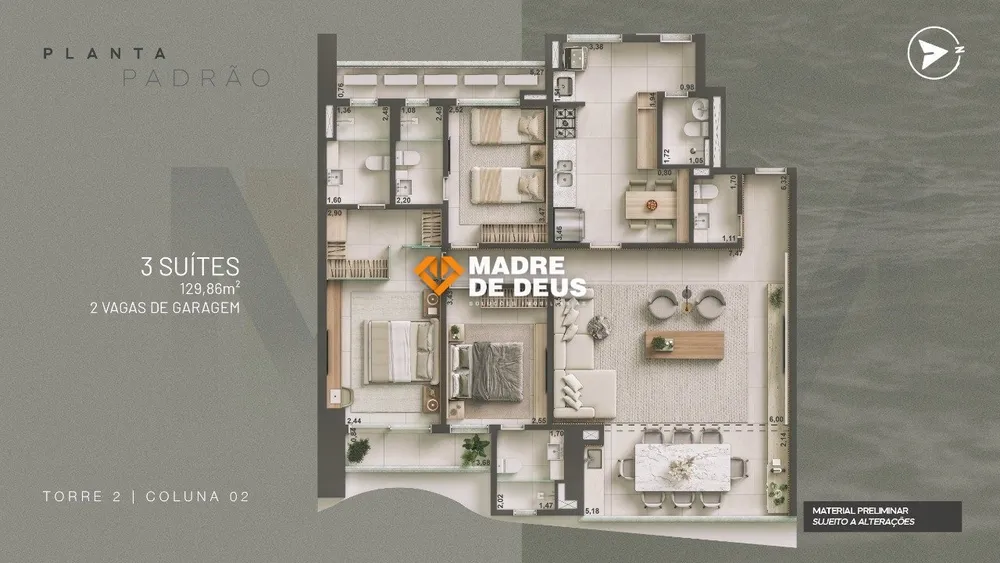 Apartamento, 3 quartos, 129 m² - Foto 8