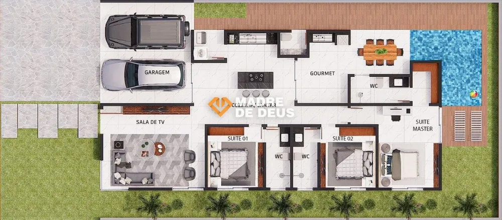 Casa de Condomínio, 3 quartos - Foto 3