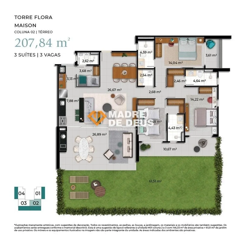 Apartamento, 3 quartos, 207 m² - Foto 9