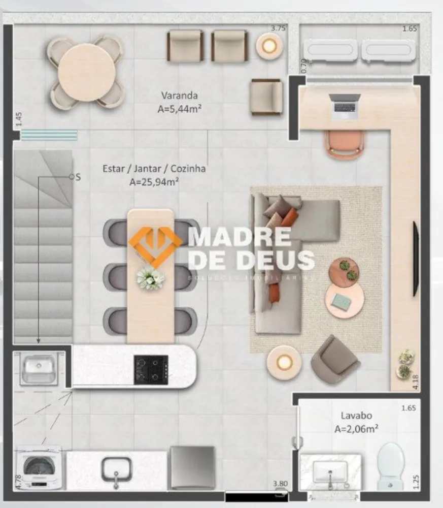 Apartamento, 1 quarto, 60 m² - Foto 6