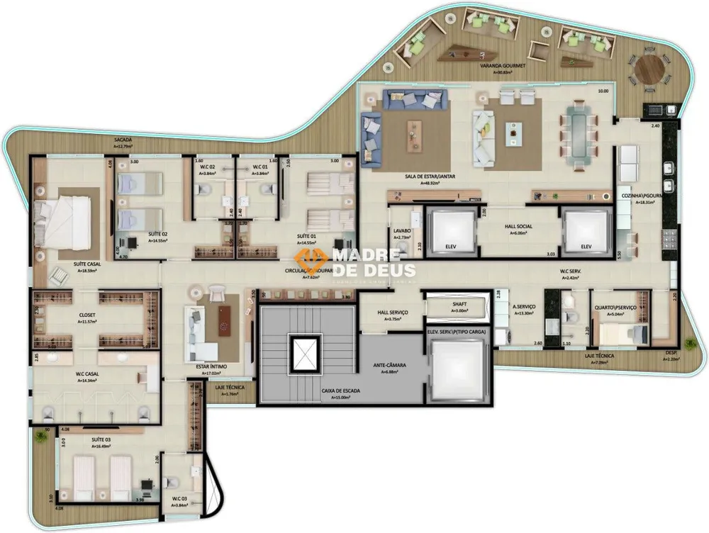Apartamento, 4 quartos, 337 m² - Foto 5