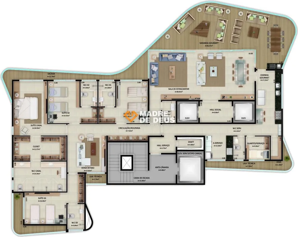 Apartamento, 4 quartos, 337 m² - Foto 6