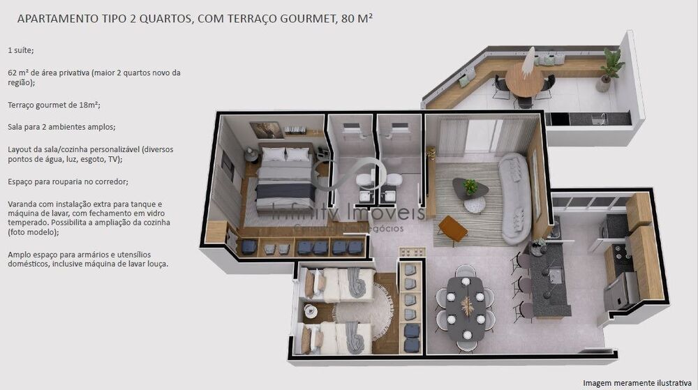 Apartamento, 2 quartos, 64 m² - Foto 4