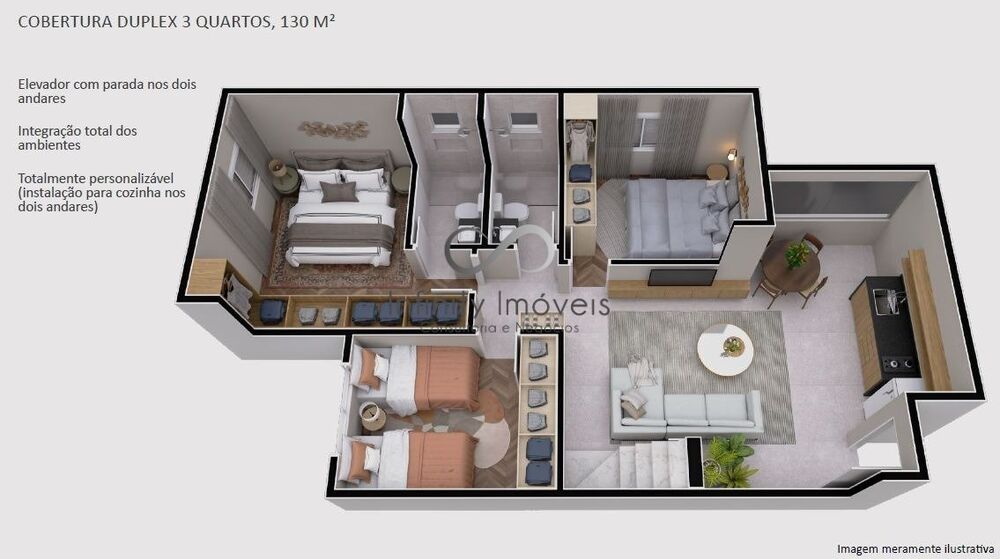 Apartamento, 2 quartos, 64 m² - Foto 3