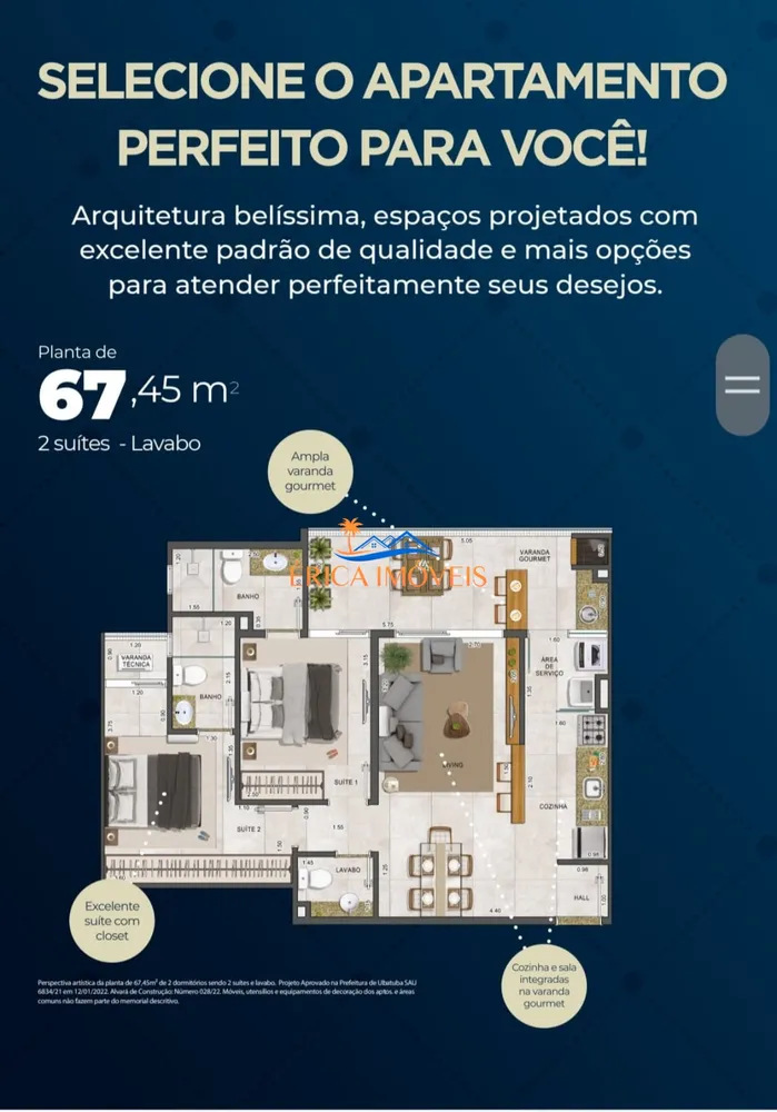 Apartamento, 2 quartos, 67 m² - Foto 11