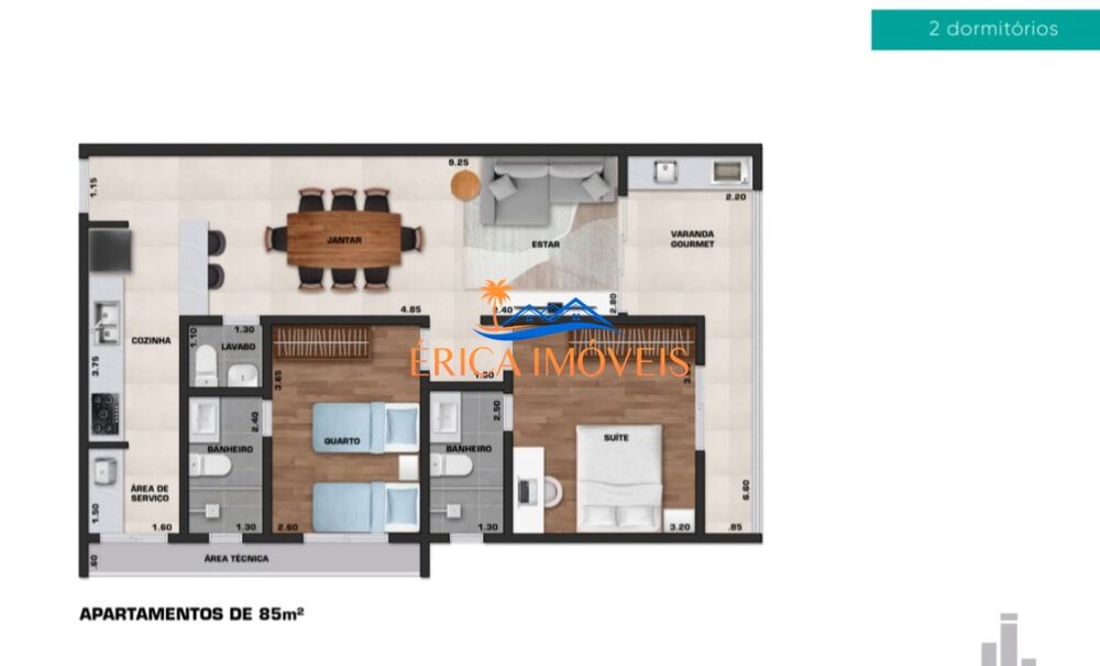 Apartamento à venda com 2 quartos, 78m² - Foto 11