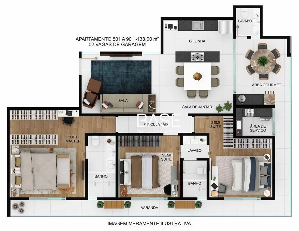 Apartamento, 3 quartos, 129 m² - Foto 6