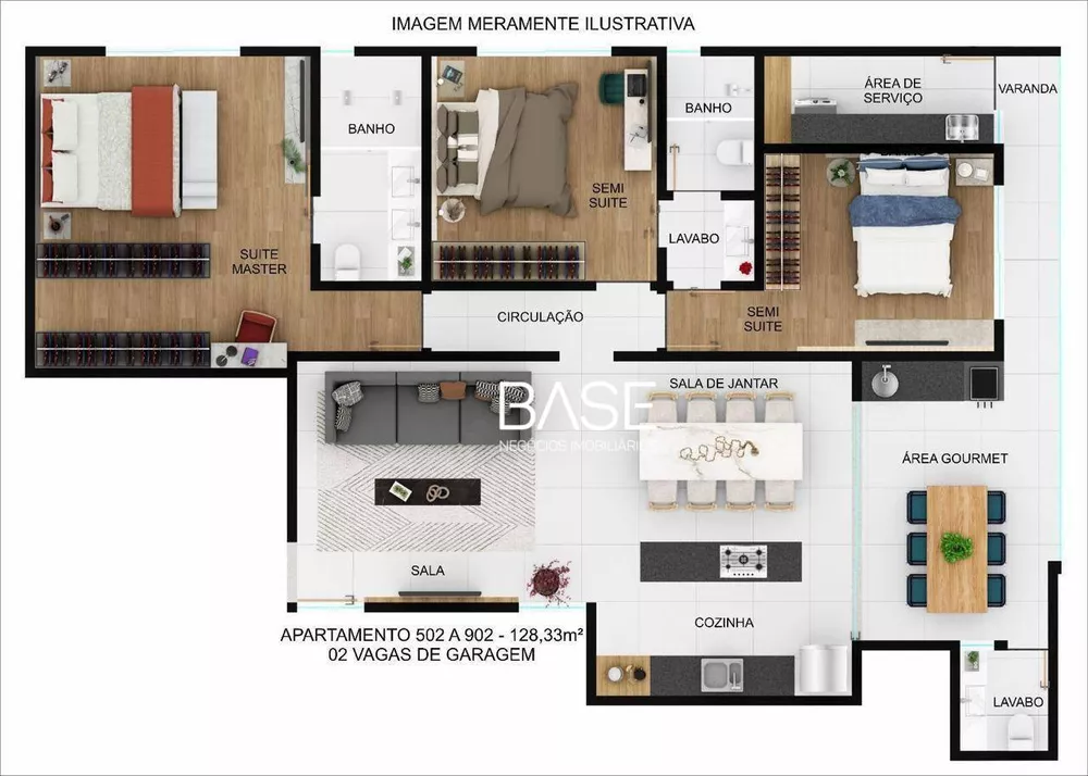 Apartamento, 3 quartos, 129 m² - Foto 4