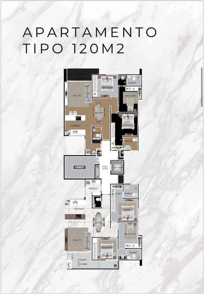 Apartamento, 3 quartos, 120 m² - Foto 7