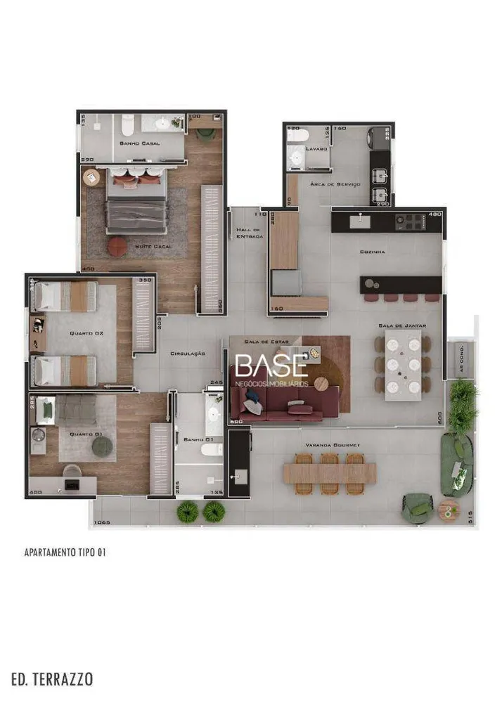 Apartamento, 3 quartos, 130 m² - Foto 2