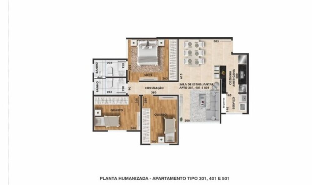 Apartamento, 3 quartos, 75 m² - Foto 2