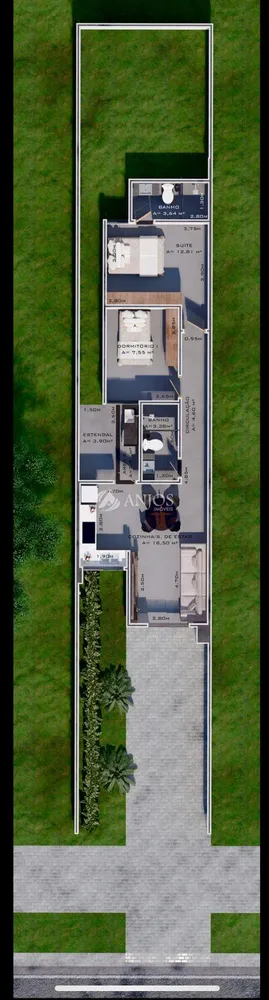 Casa, 2 quartos, 60 m² - Foto 11