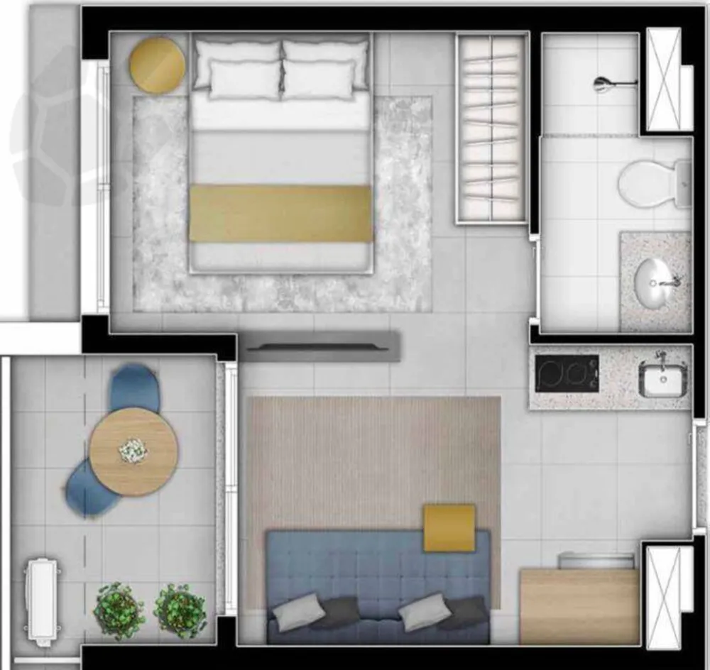 Apartamento, 1 quarto, 27 m² - Foto 10