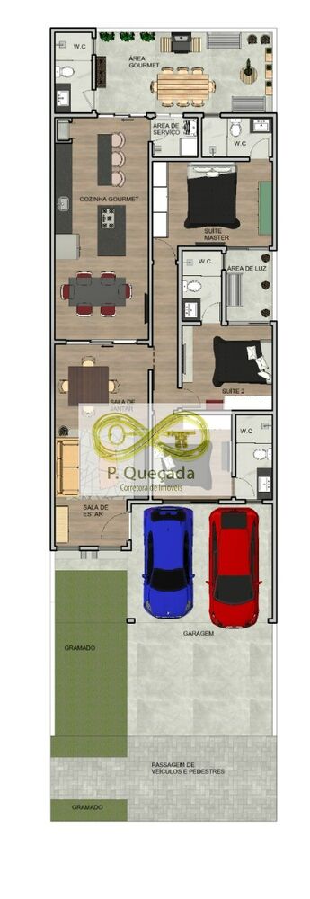 Casa, 3 quartos, 137 m² - Foto 2