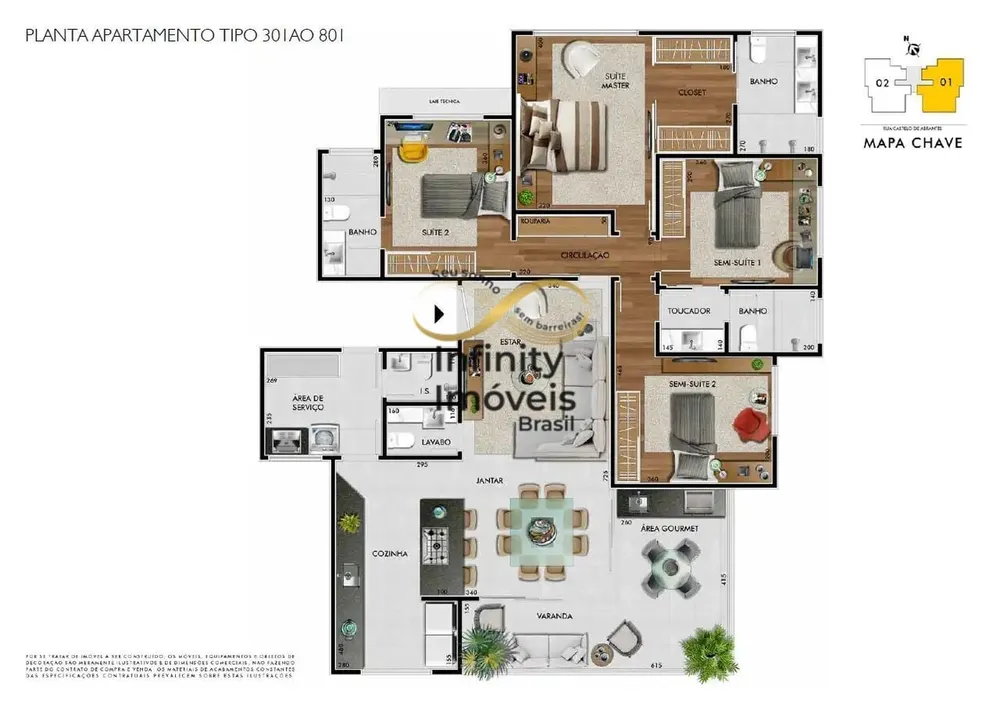 Apartamento, 4 quartos, 152 m² - Foto 3