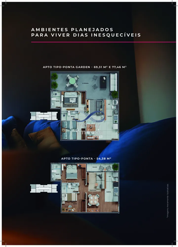 Apartamento, 2 quartos, 54 m² - Foto 3