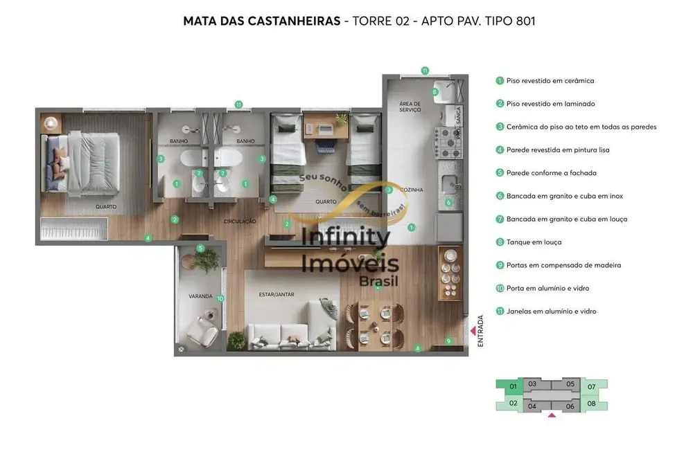 Apartamento, 2 quartos, 83 m² - Foto 4