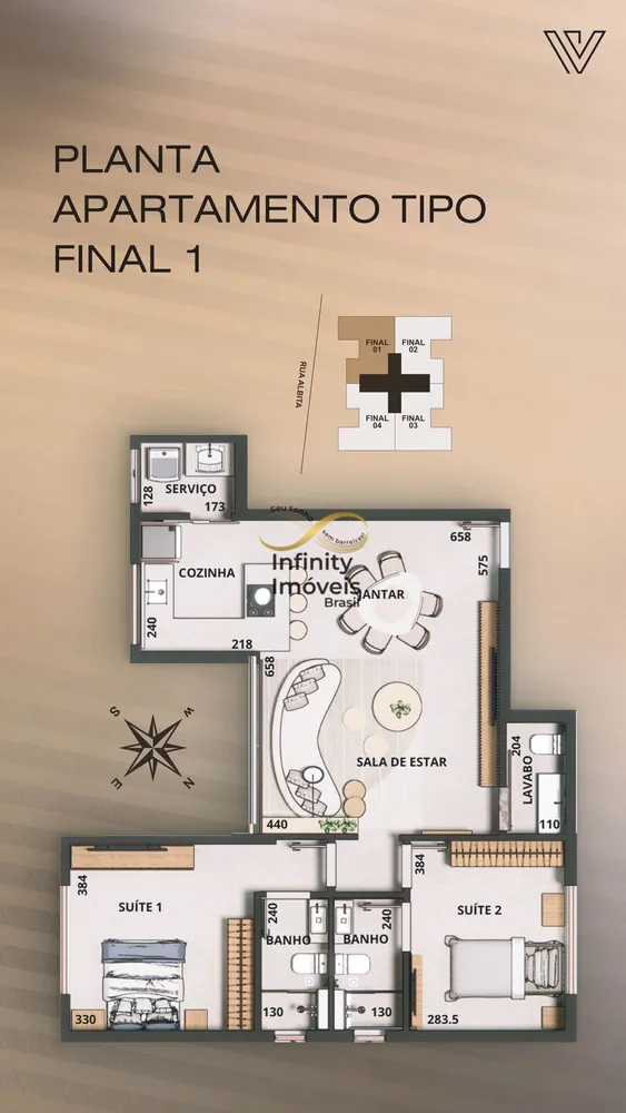 Apartamento, 2 quartos, 78 m² - Foto 2