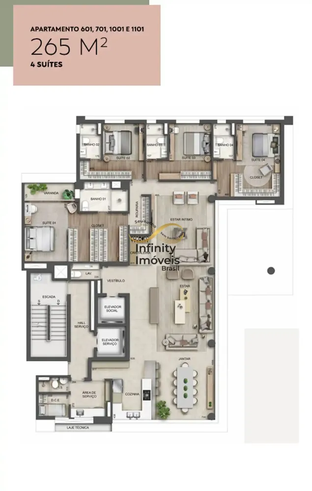 Apartamento, 4 quartos, 265 m² - Foto 4
