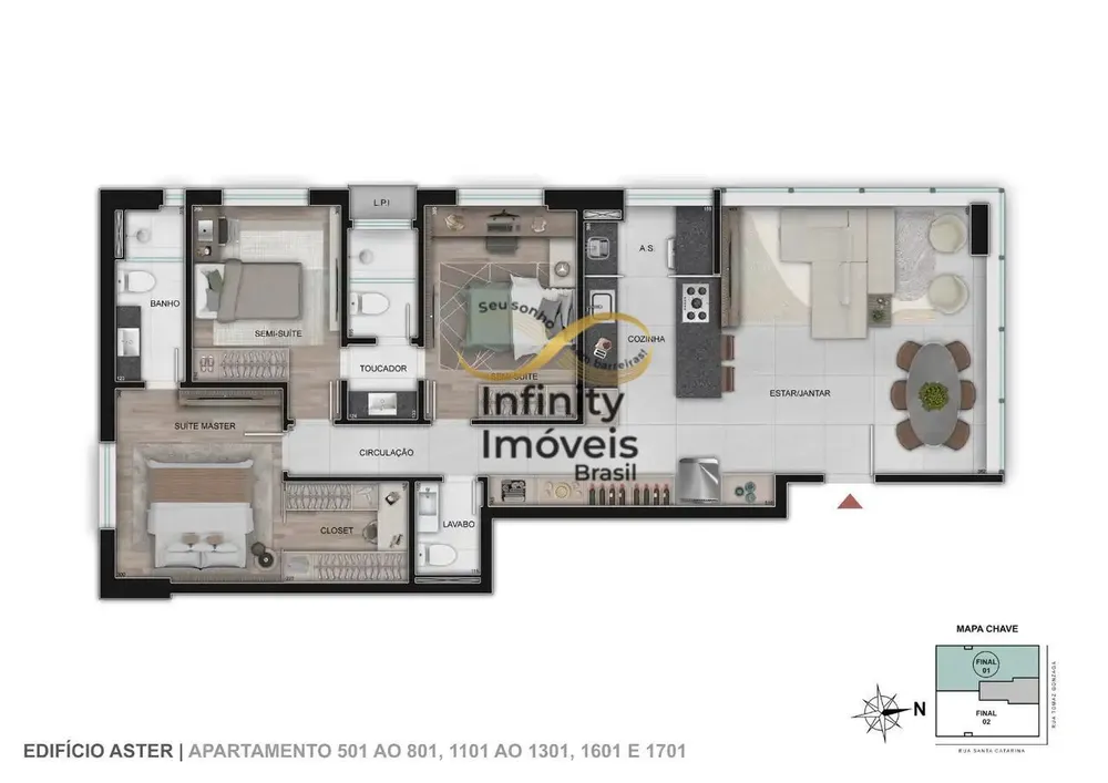 Apartamento, 3 quartos, 193 m² - Foto 3