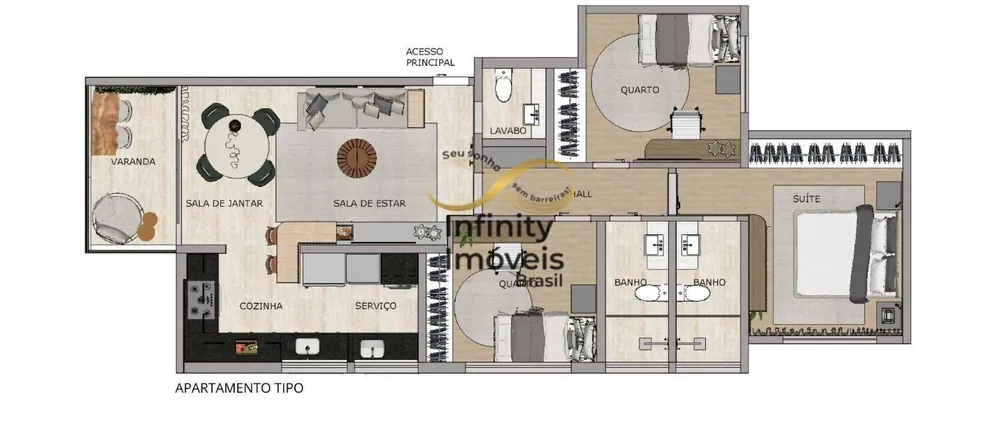 Apartamento, 3 quartos, 83 m² - Foto 4