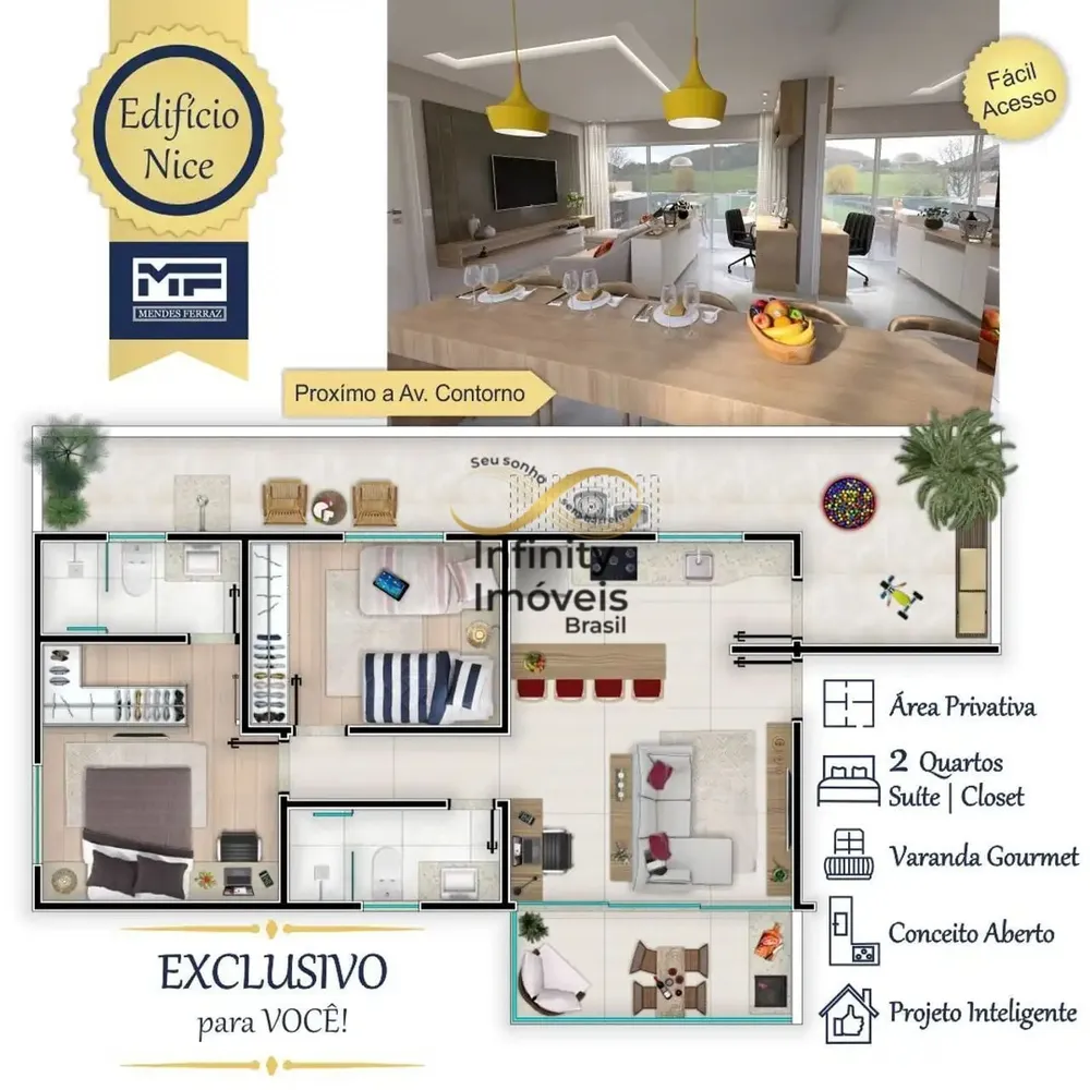 Apartamento, 2 quartos, 91 m² - Foto 4