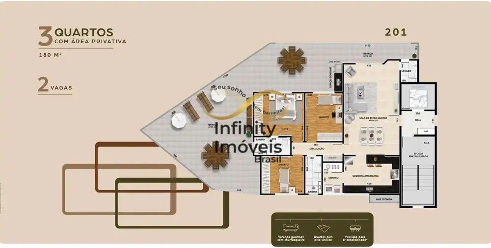 Apartamento, 3 quartos, 183 m² - Foto 4