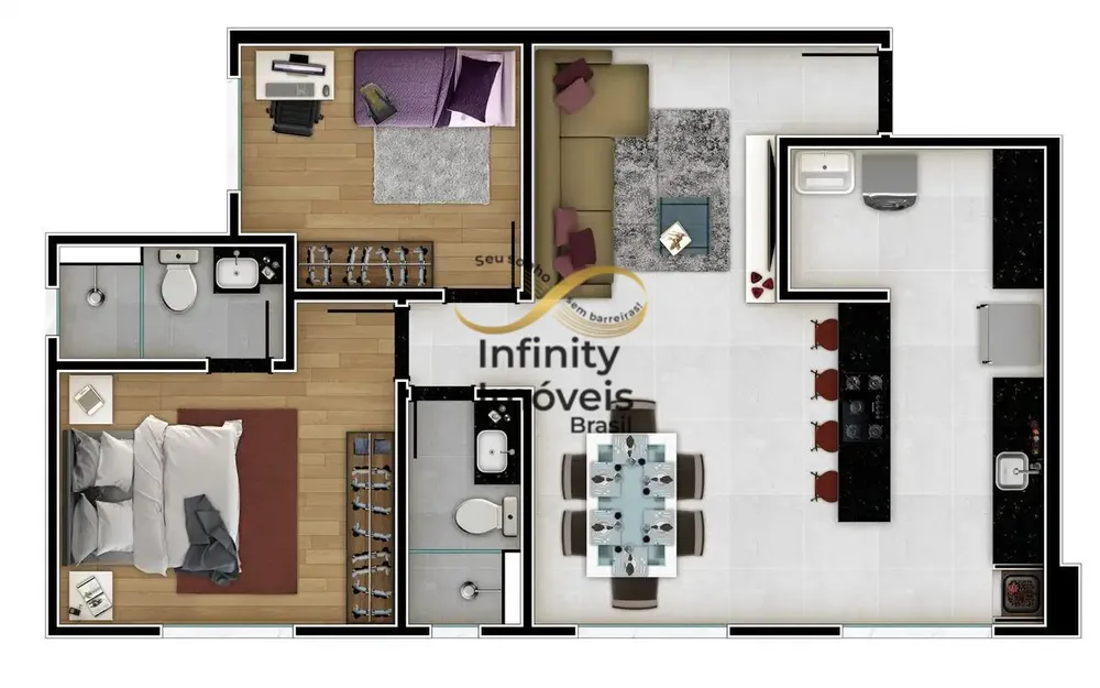 Cobertura, 3 quartos, 120 m² - Foto 2