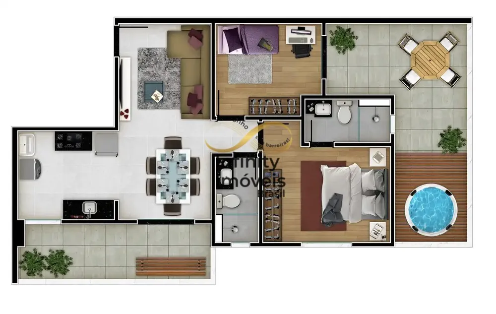 Cobertura, 3 quartos, 120 m² - Foto 3