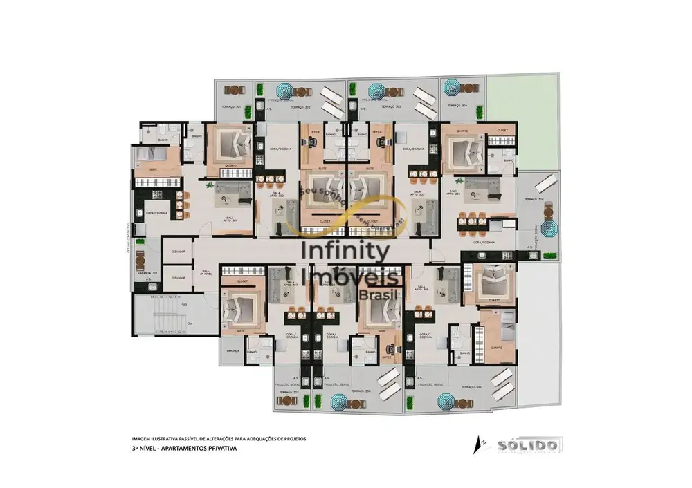Cobertura, 1 quarto, 74 m² - Foto 2