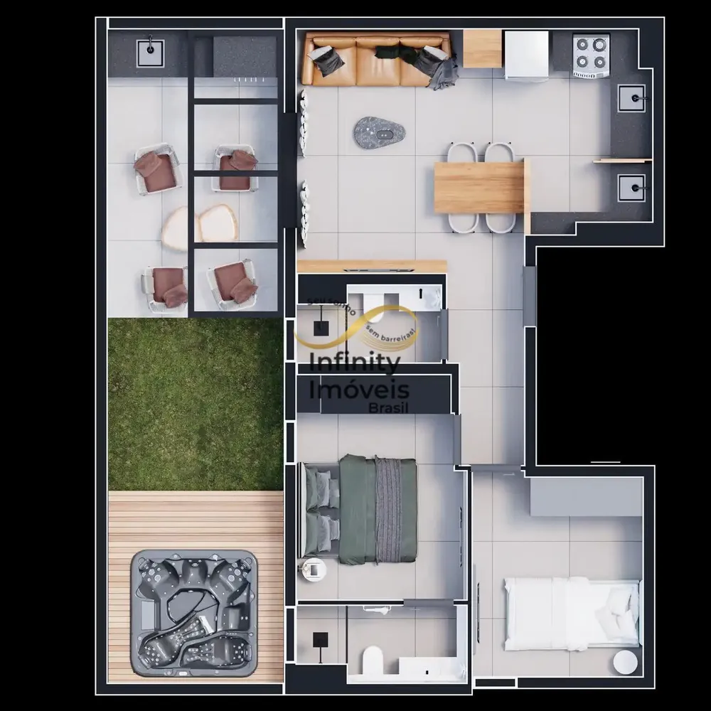 Apartamento, 2 quartos, 53 m² - Foto 4