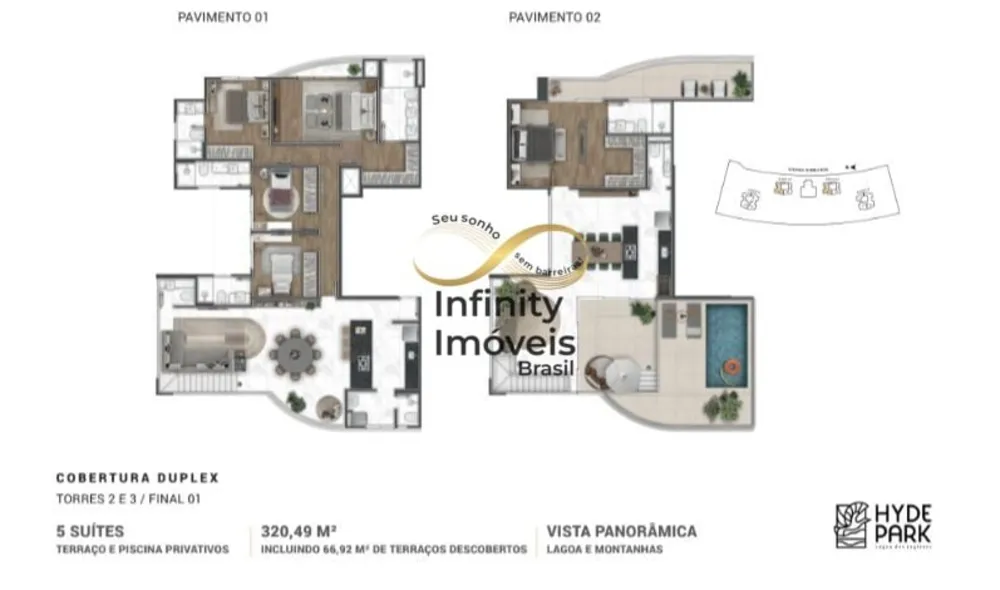 Cobertura, 5 quartos, 407 m² - Foto 3