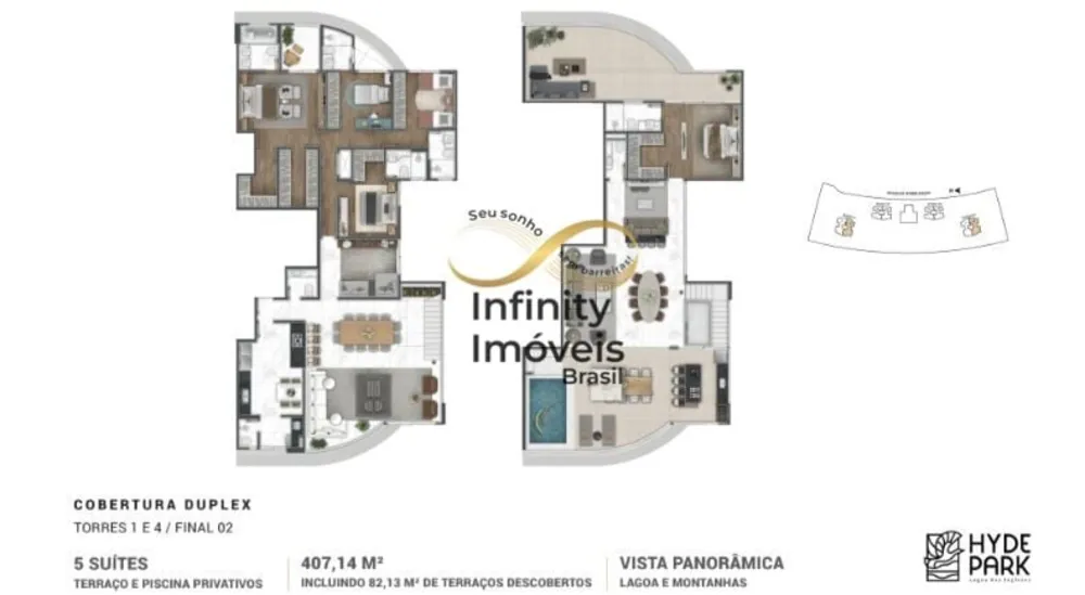 Cobertura, 5 quartos, 407 m² - Foto 4