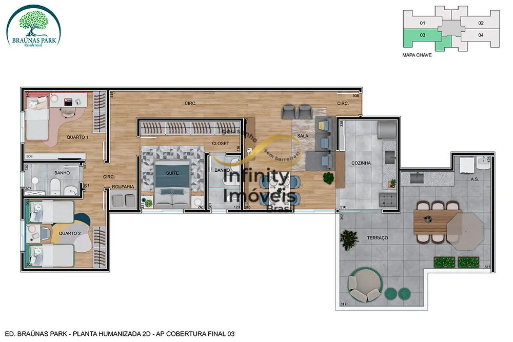 Apartamento, 2 quartos, 48 m² - Foto 3