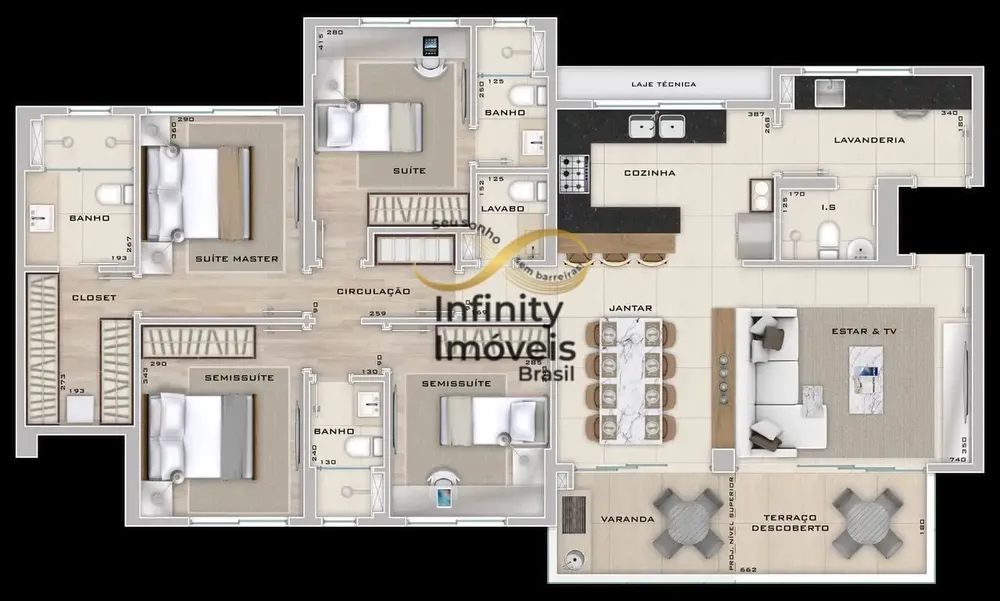 Apartamento, 4 quartos, 136 m² - Foto 4