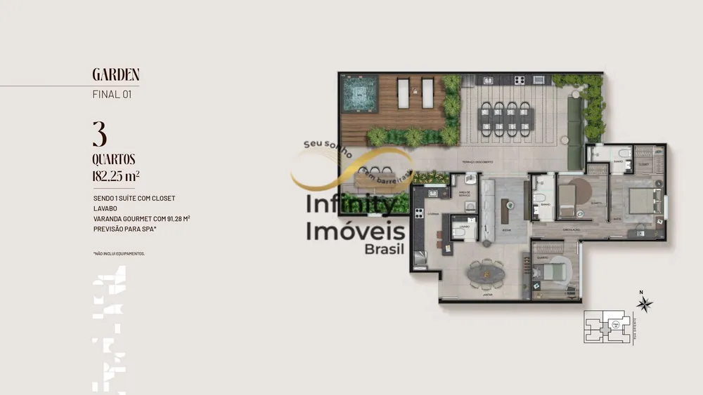 Cobertura, 3 quartos, 127 m² - Foto 4