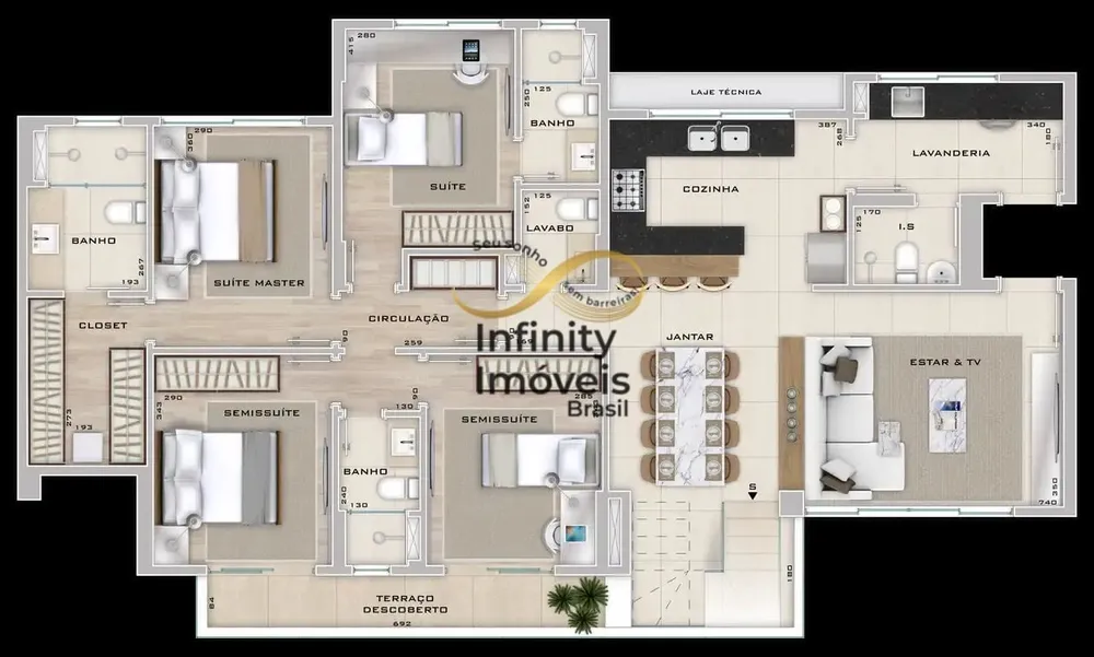 Apartamento, 4 quartos, 143 m² - Foto 1