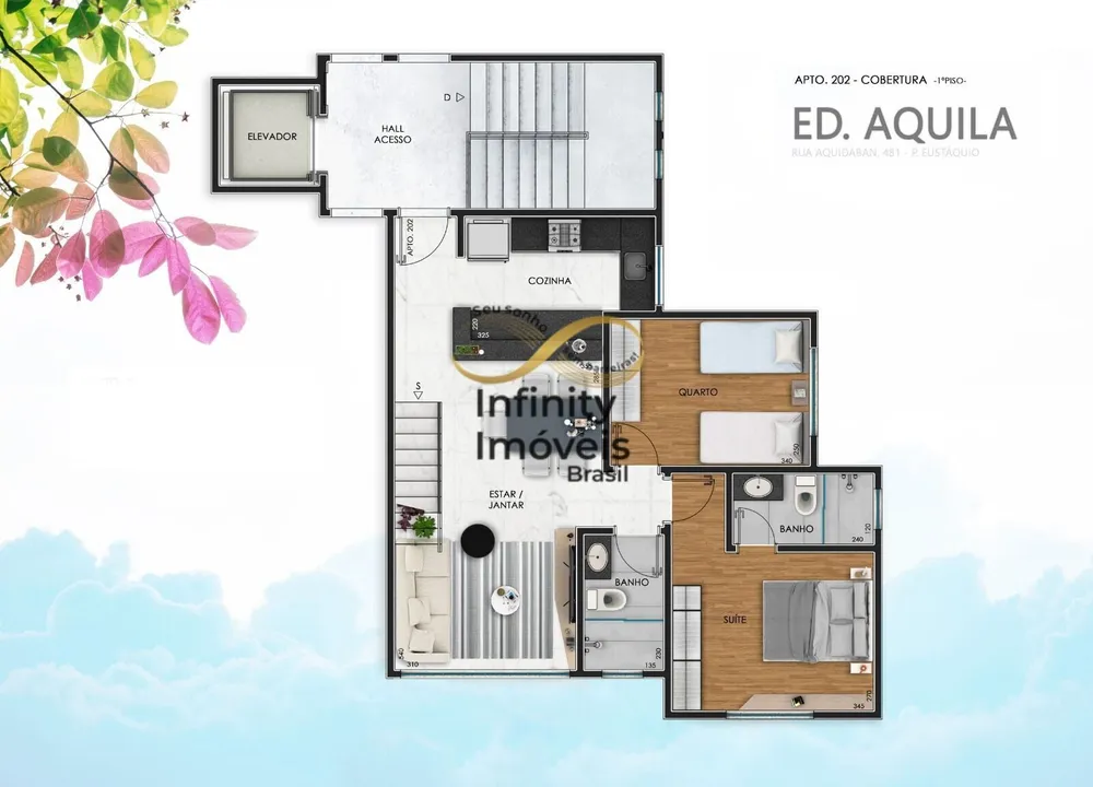 Cobertura, 2 quartos, 43 m² - Foto 4