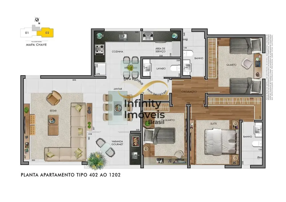 Apartamento, 3 quartos, 104 m² - Foto 4