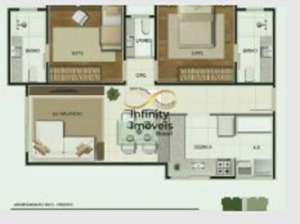 Cobertura, 3 quartos, 123 m² - Foto 2