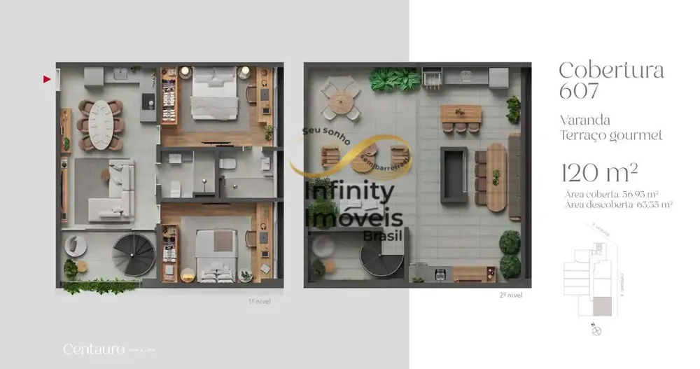 Cobertura, 1 quarto, 68 m² - Foto 4