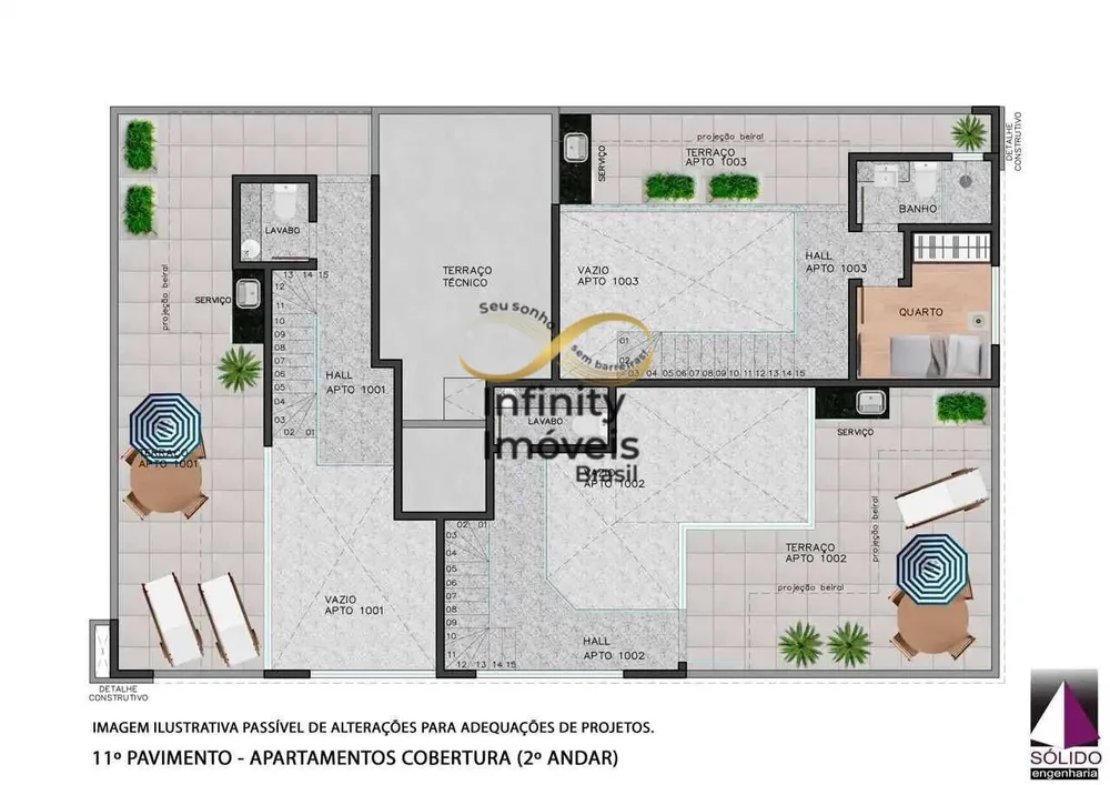 Cobertura, 2 quartos, 101 m² - Foto 4