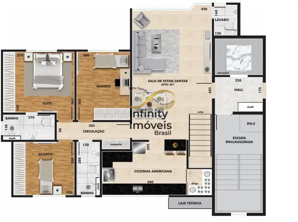 Apartamento, 3 quartos, 140 m² - Foto 3