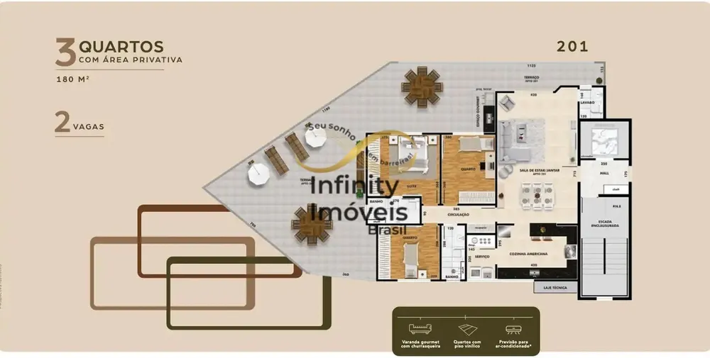 Apartamento, 3 quartos, 140 m² - Foto 4