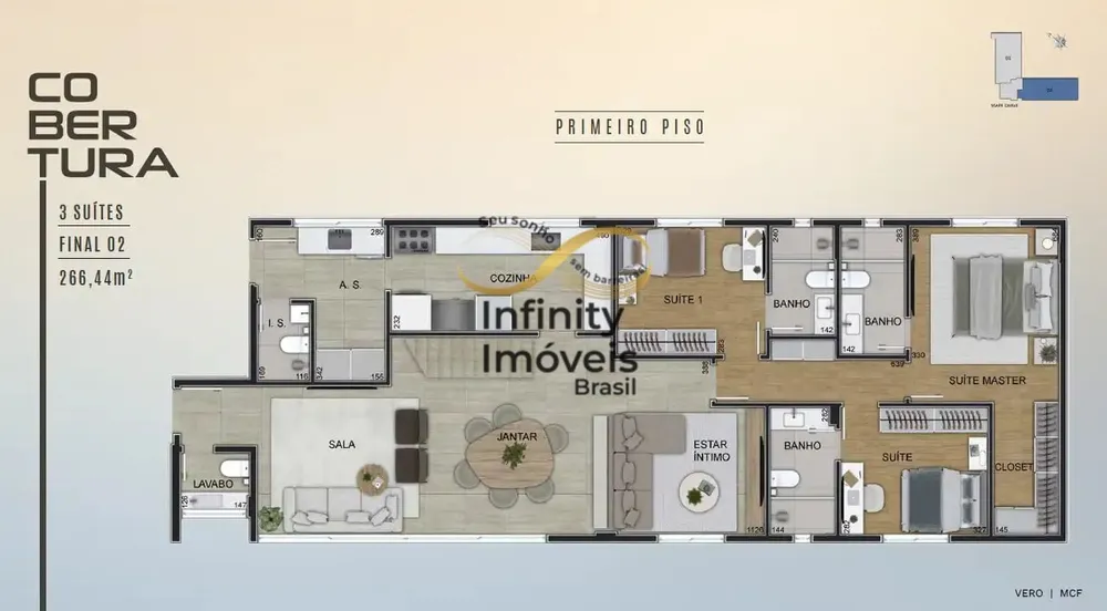 Cobertura, 4 quartos, 280 m² - Foto 3