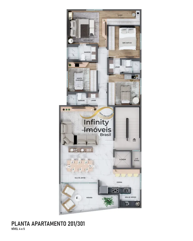 Apartamento, 4 quartos, 253 m² - Foto 3